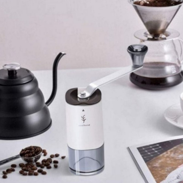 휴대용 핸드 커피그라인더 캠핑용 수동 커피그라인더 원두분쇄기 가정용 - 상품 이미지