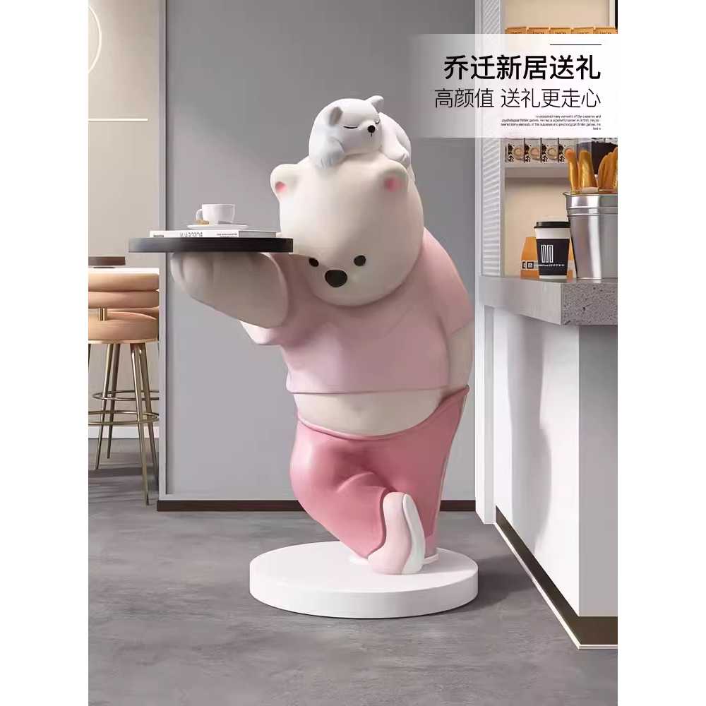 북극곰 트레이 집들이선물 거실 인테리어 장식품 피규어 - 상세 이미지 5