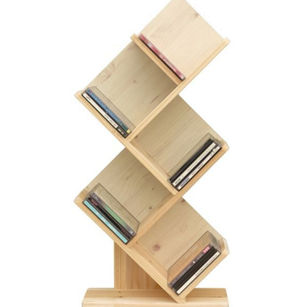 수납 원목 cd 꽂이 수납장 삼나무 cd 꽂이 나무 - 상품 이미지