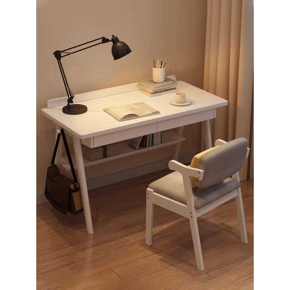 노트북 컴퓨터 데스크 원목 서재 공부방 심플한 책상 80x60x75 - 상세 이미지 5