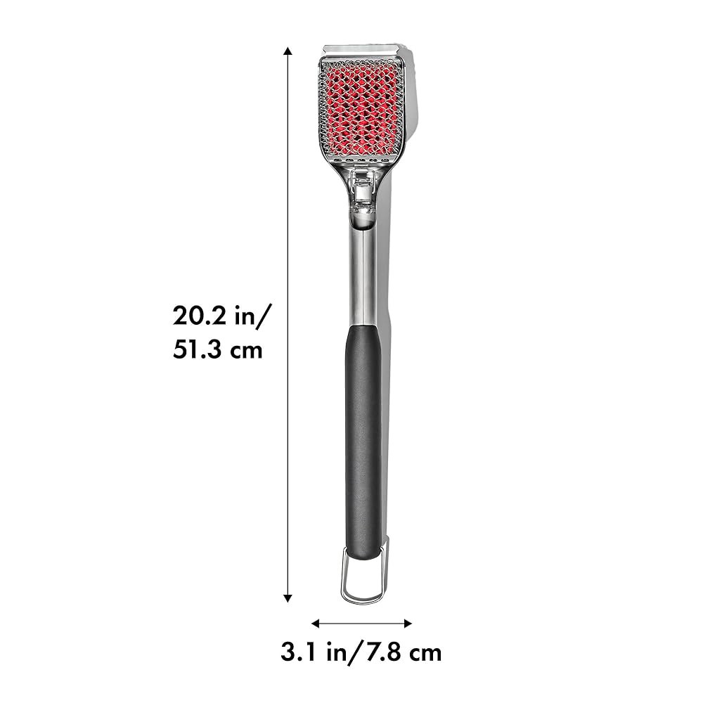 OXO 굿 그립 브리스틀 프리 코일 그릴 브러시와 교체 가능한 헤드 포함 Grill Brush - 상세 이미지 2