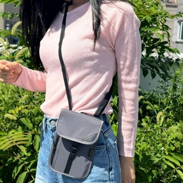 덮개형 여행용 목걸이 카드 지갑 방수 여행용 목걸이 지갑 목걸이형 - 상품 이미지