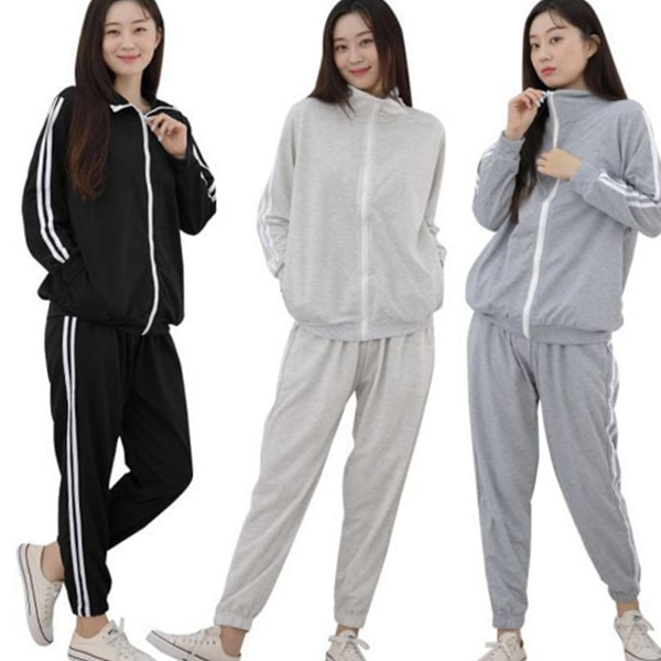 여유핏 여성 트레이닝 상하의 여성 집업 빅사이즈 봄가을 - 상품 이미지