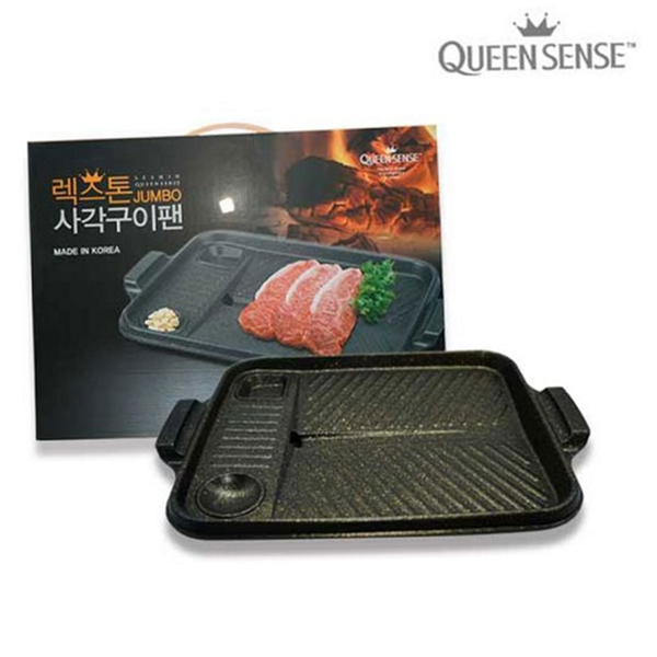두꺼운 사각 구이 팬 통주물 사각 불판 삼겹살 - 상품 이미지