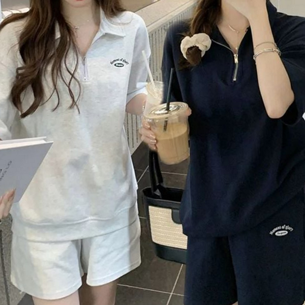 트레이닝 여성 여름 상하 상하복 여성 반팔 반바지 - 상품 이미지