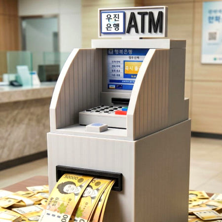 [협력업체][당일발송] 커스텀 ATM 용돈 박스 머니건 세트 어버이날 이벤트 생신 현금 환갑 칠순 포함