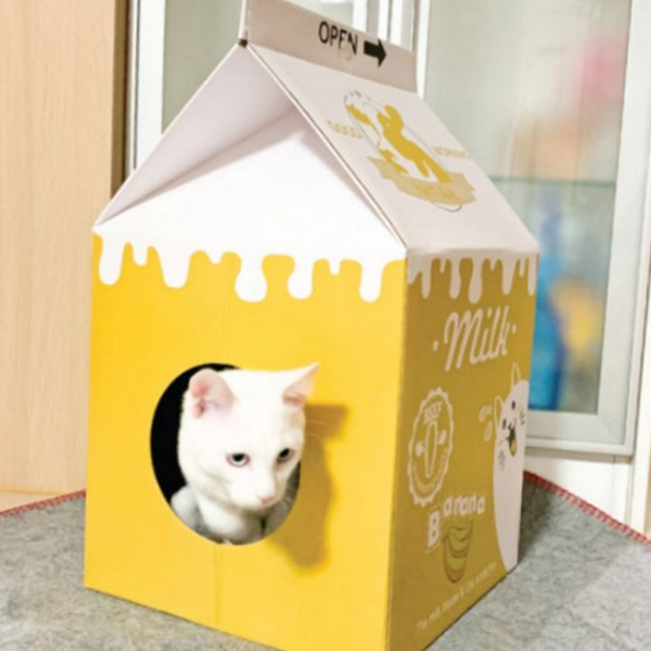 골판지 고양이 숨숨 집 우유 고양이 하우스 반려동물 은신처 - 상품 이미지