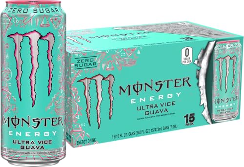 몬스터 울트라 바이스 구아바 카페인 음료 473ml 15개 이미지 6