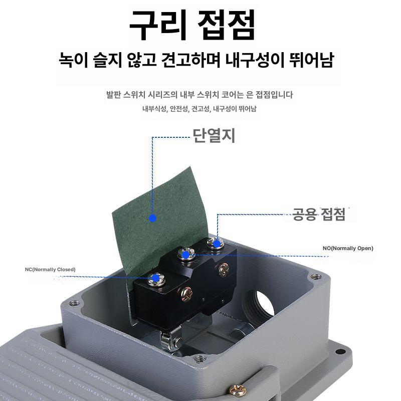 스위치커버 풋 산업용 기계 터미널 액세서리 가드 발판 덮개 패달 브레이크 - 상세 이미지 4
