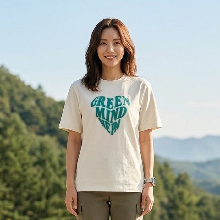 네파 여성 여름 아웃도어 루즈핏 친환경 라운드넥 등산 반팔 티셔츠 - 상품 이미지