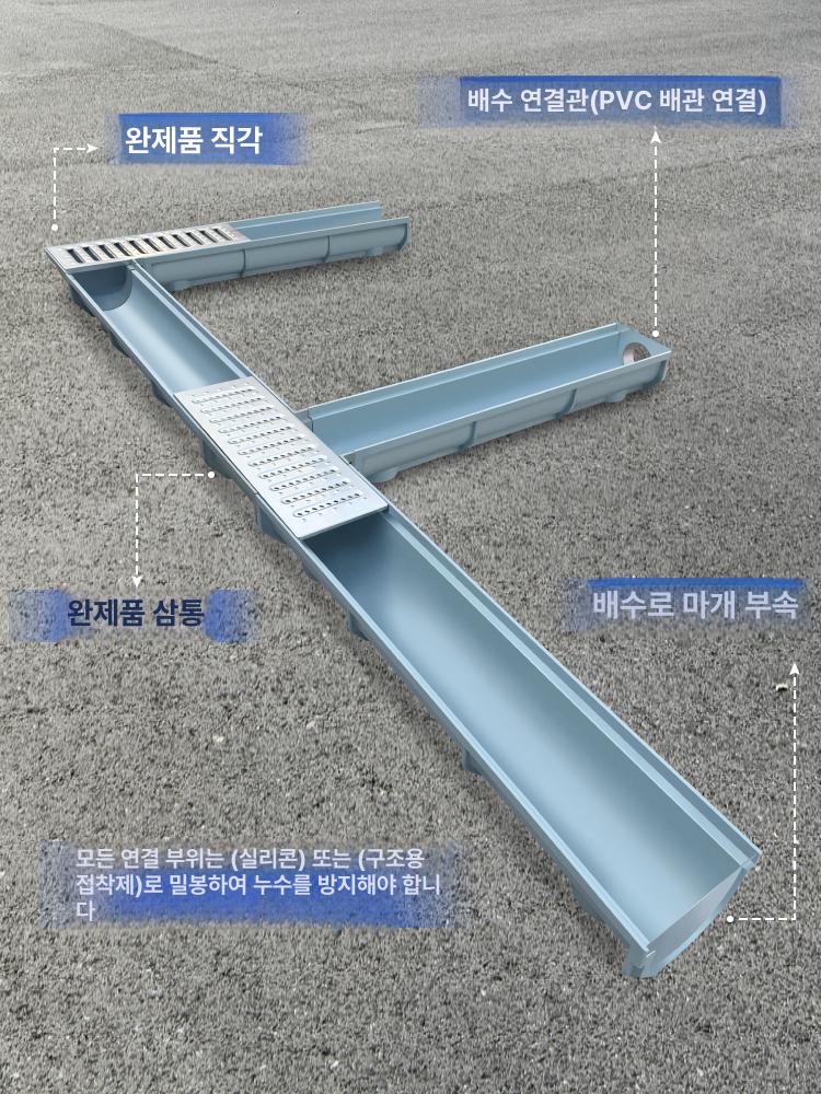 u 관 형 하수구 오수 공사 배수로 플륨 측구 튜브 스테인레스 빗물 트렌치 엘보 관 - 상세 이미지 4