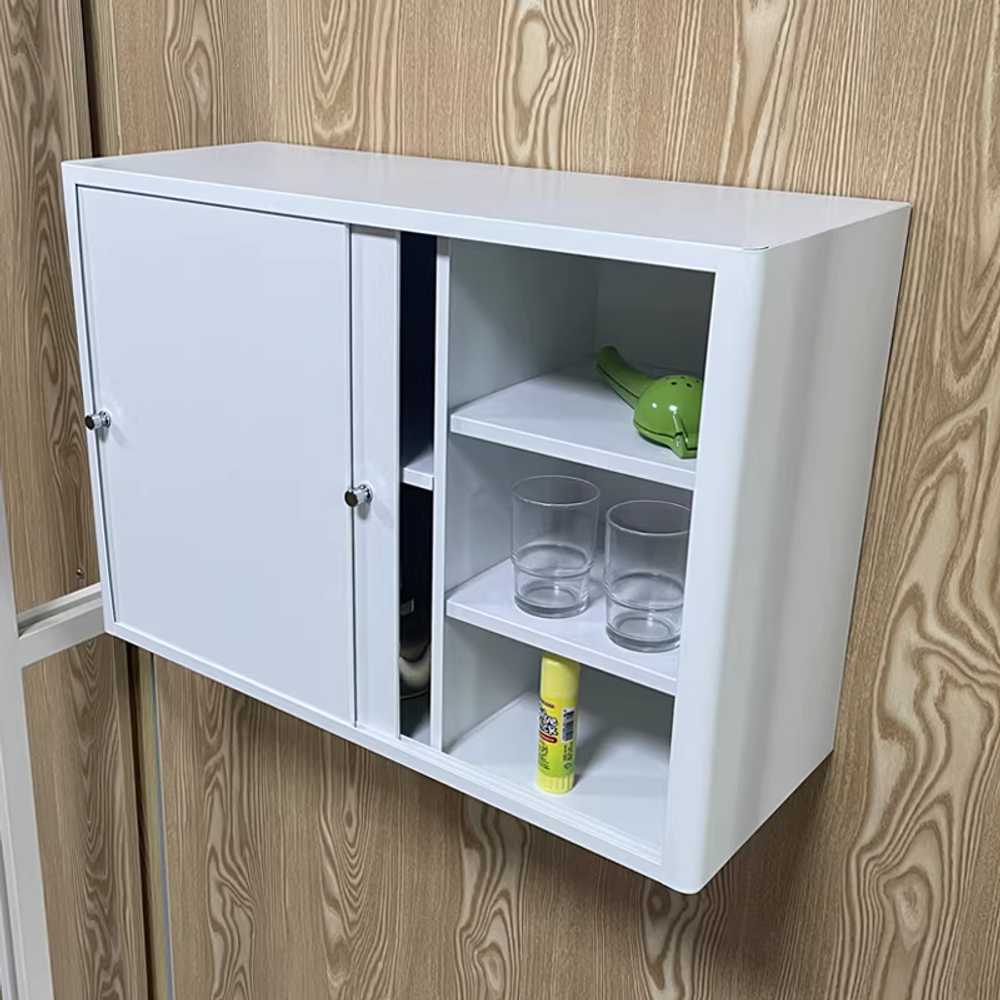 부엌 스텐 상부장 주방 슬라이딩 도어 식기 수납장 50x35x14 - 상세 이미지 5