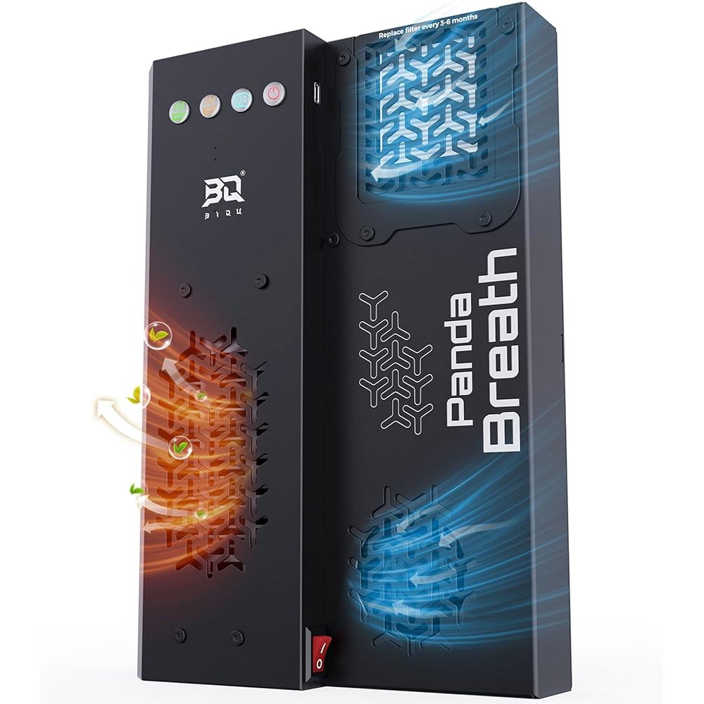 BIQU 팬더 브레스 3 in 1 스마트 3D 프린터 챔버 히터 + 에어 필터 필라멘트 건조기, 밤부 랩 P1S P1P X1C A1, 스냅메이커 U1, 보론 프린터, 자동 시작/정 - 상품 이미지