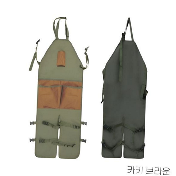 튼튼한 작업용 앞치마 목공용 앞치마 공방 웨어 주머니 생활 - 상품 이미지