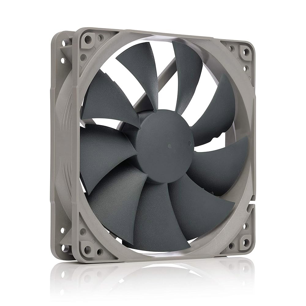 녹투아 NF-P12 리듀스-1700 PWM, 고성능 냉각 팬, 4핀, 1700 RPM(120mm, 회색) - 상품 이미지