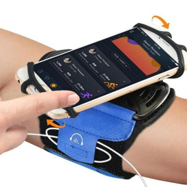 회전형 스마트폰 손목 거치대 운동용 손목 휴대폰 거치대 아웃도어 - 상품 이미지