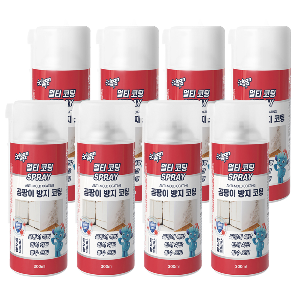 크린위즈 멀티 곰팡이 방지 제거제 스프레이 코팅제 300ml 투명 백색 4통 8통 이미지 8