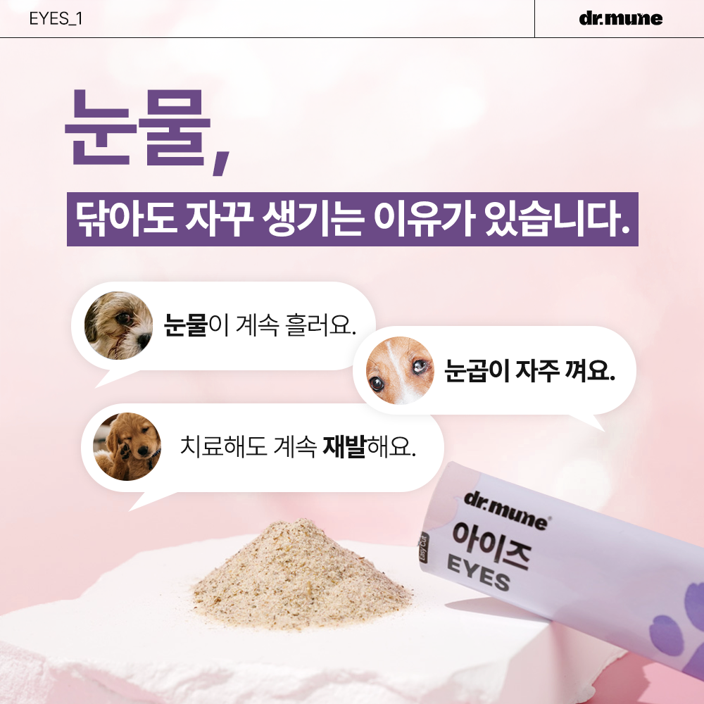 닥터뮨 아이즈 강아지 고양이 눈 영양제 눈물 눈꼽 눈건강 40p - 상세 이미지 3