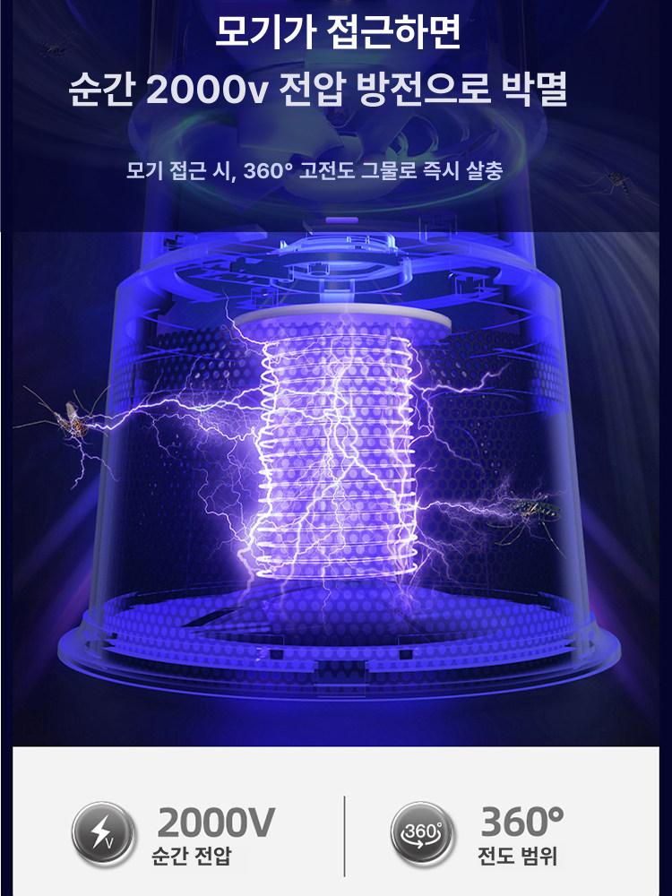 야외 축사용 포충기 전기 가정용 포집기 야외용 모기트랩 대형 농장 기피 충전식 일반형 - 상세 이미지 2