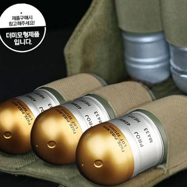 전술 서바이벌 용품 더미탄 수류탄 모형 40mm 게임용 - 상품 이미지