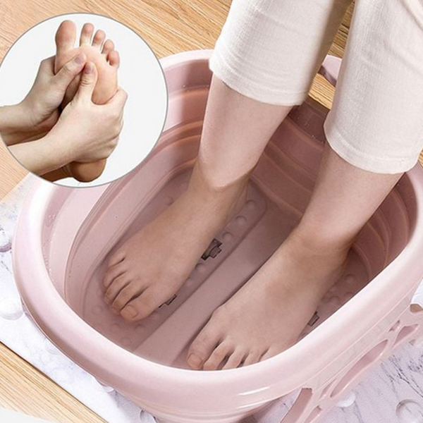 가정용 접이식 족욕기 휴대용 지압 족욕기 족욕통 발대야 마사지 - 상품 이미지