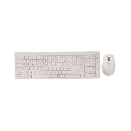 지클릭커 오피스프로 WMK1100 무선 키보드 마우스 세트 (크림 화이트)