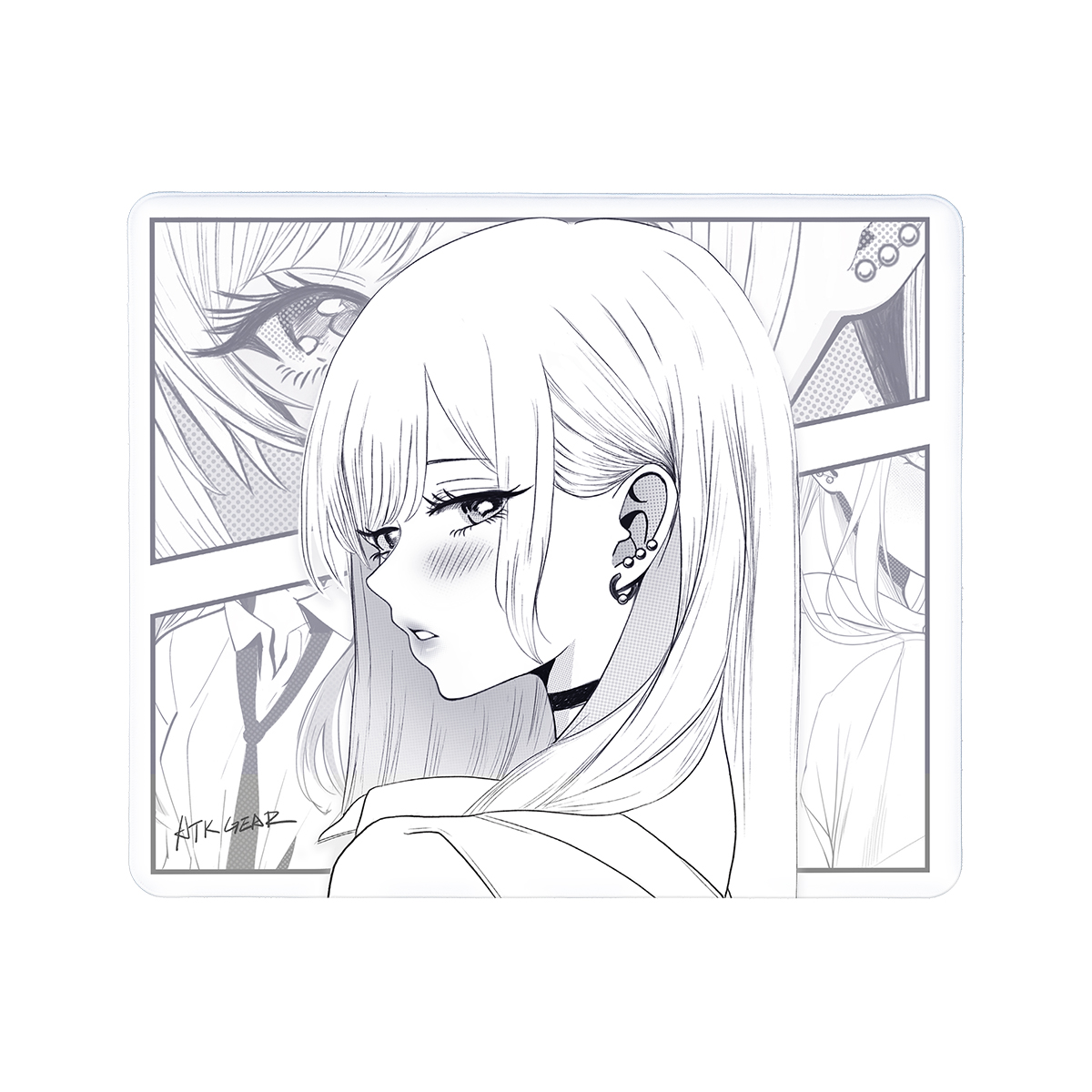ATK Reverie(몽상) e-스포츠 게이밍 마우스 패드 블랙, L - 상품 이미지