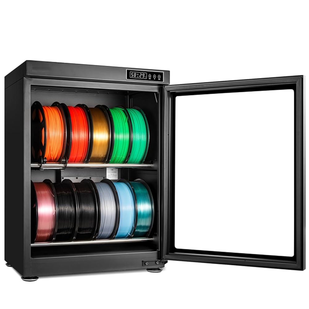 SIMPLUSQ 3D 프린터 필라멘트 건조기 상자, 보관 습도 조절(RH 15 - RH 60 ), PLA, ABS용 탈수기, 최대 10-12롤 가능 - 상품 이미지