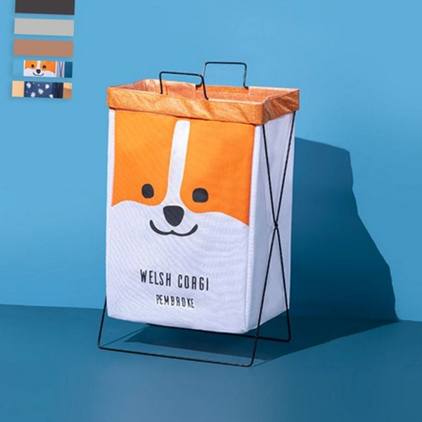 다용도 접이식 빨래 바구니 벽걸이 이동식 빨래 바구니 세탁실 욕실 - 상품 이미지