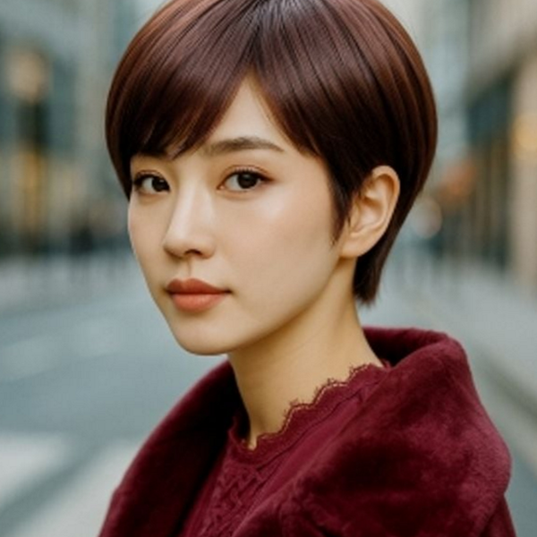 자연 여성 통가발 데일리 짧은 볼륨 헤어 - 상품 이미지