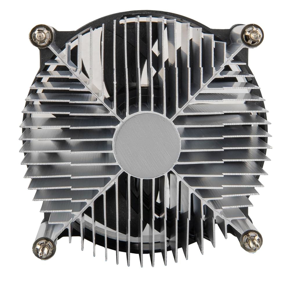 인텔 LGA1200/115X용 DK-15 PWM CPU 쿨러, 57mm 높이 로우 프로파일 데스크톱 컴퓨터 프로세서 에어 쿨러(알루미늄 핀 포함), 4핀 92mm 팬, TDP 65 - 상세 이미지 3