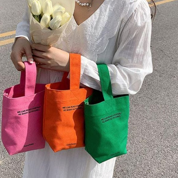 패션 여성 캔버스 백 숄더 데일리 에코백 핸드백 오피스 - 상품 이미지