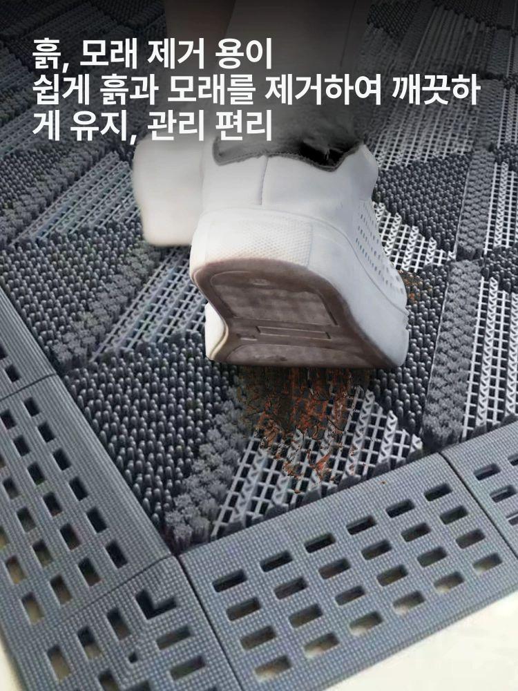 업소용 대형 건물입구 발매트 매장 로비 카펫 털이 먼지 야외 현관매트 입구 발판 현관 - 상세 이미지 2