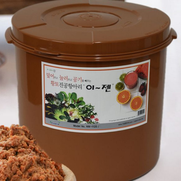 음식 황토 진공 용기 김치전용 김치 보관 용기 김치냉장고 김치통 - 상품 이미지