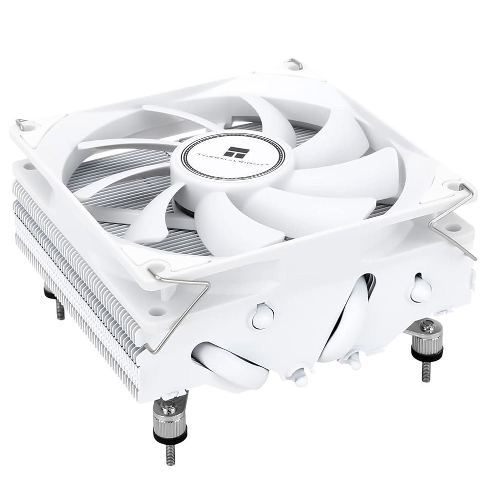 Thermalright AXP90 X47 화이트 로우 프로파일 CPU 에어 쿨러, 높이 47mm, TL-9015W 슬림 PWM 팬, AG 테크놀로지, 컴퓨터 ITX 히트싱크 AMD - 상품 이미지