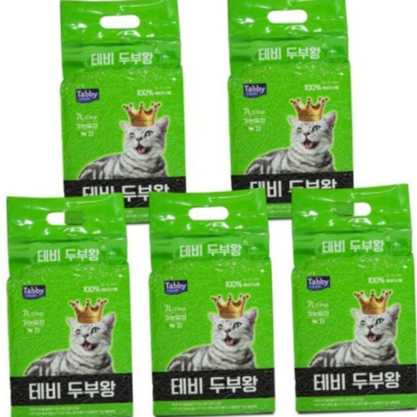 대용량 고양이 두부 모래 벤토나이트 고양이 가는 입자 모래 반려묘 - 상품 이미지