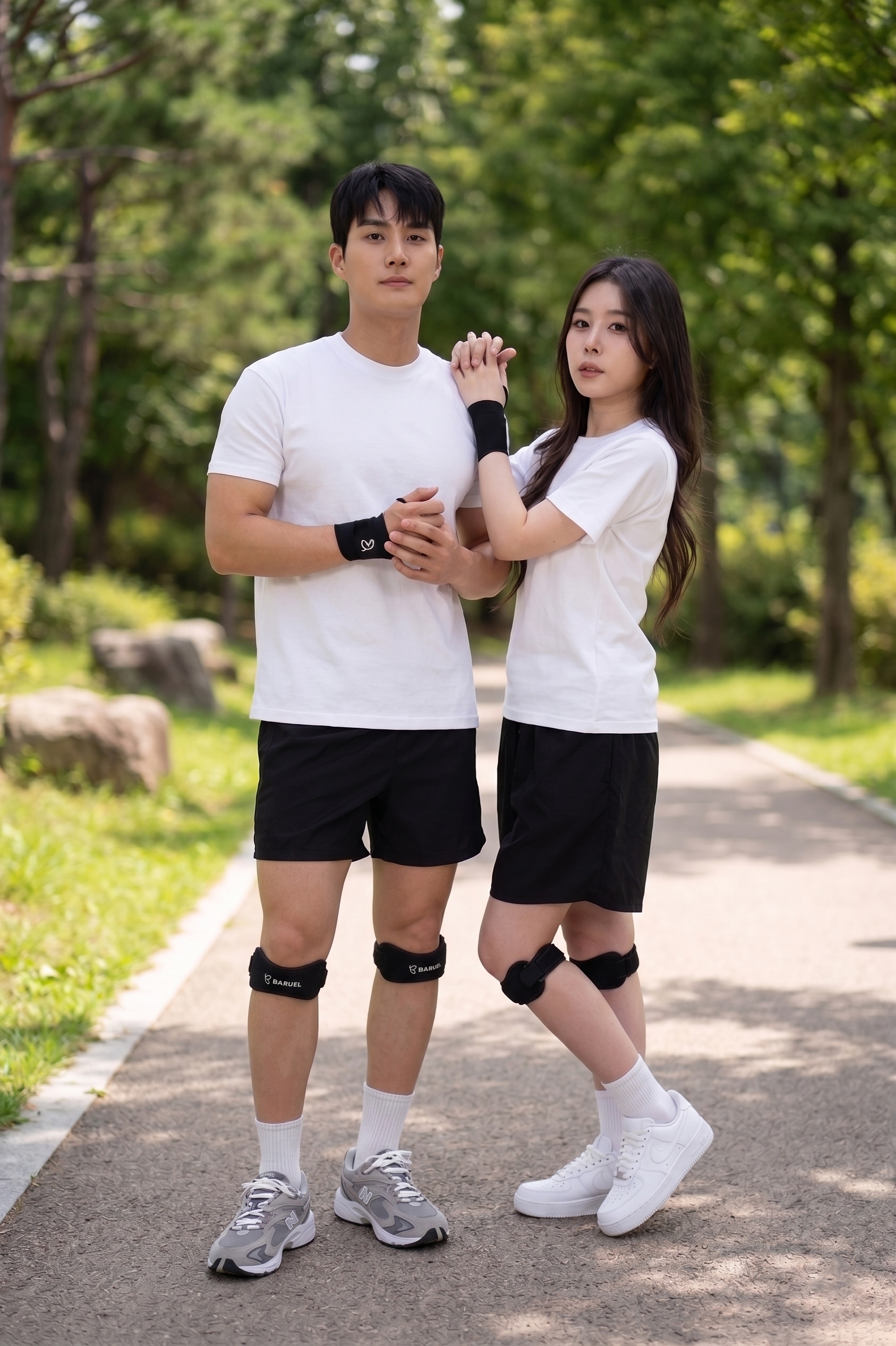무릎보호대 등산 러닝 슬개건 슬개골 관절 무릎 아대 바르엘 한쪽 - 상세 이미지 3