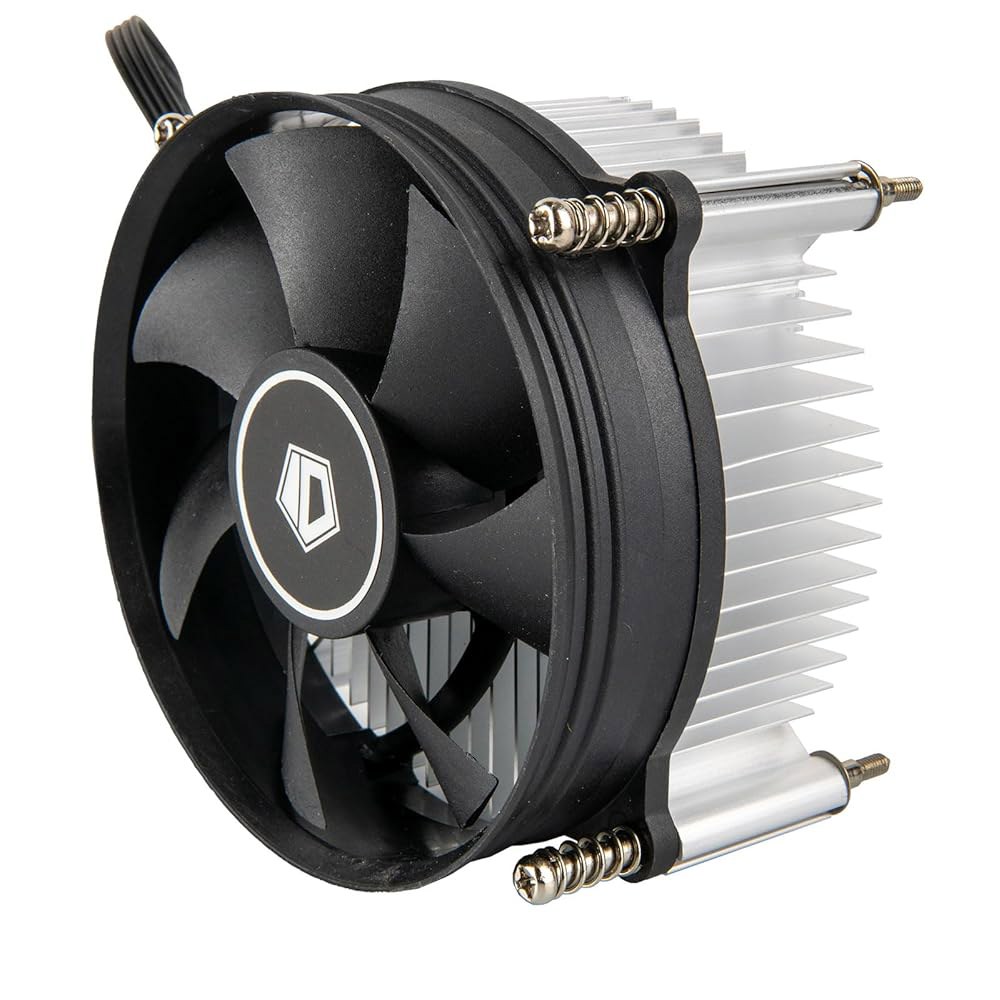 인텔 LGA1200/115X용 DK-15 PWM CPU 쿨러, 57mm 높이 로우 프로파일 데스크톱 컴퓨터 프로세서 에어 쿨러(알루미늄 핀 포함), 4핀 92mm 팬, TDP 65 - 상품 이미지