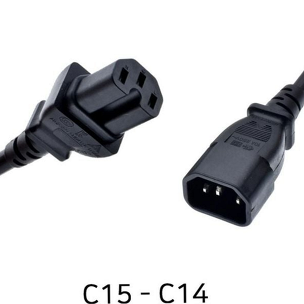 고성능 c14c15 전원 케이블 산업용 pdu 전원 케이블 2미터 서버 - 상품 이미지