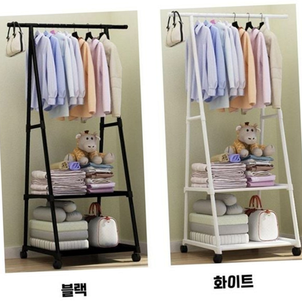 다용도 이동식 옷걸이 행거 스탠드 원룸 옷걸이 행거 틈새 - 상품 이미지