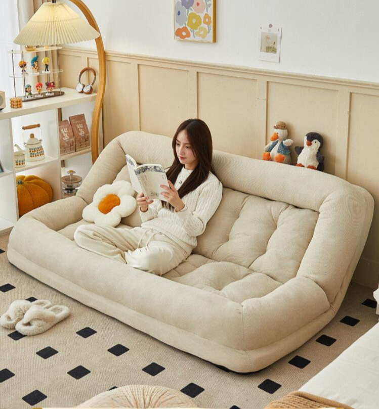소형 다용도 소파 침대 쇼파베드 베드 더블 침대형 원목 간이 겸용 매트 원룸용 수납 수 - 상품 이미지