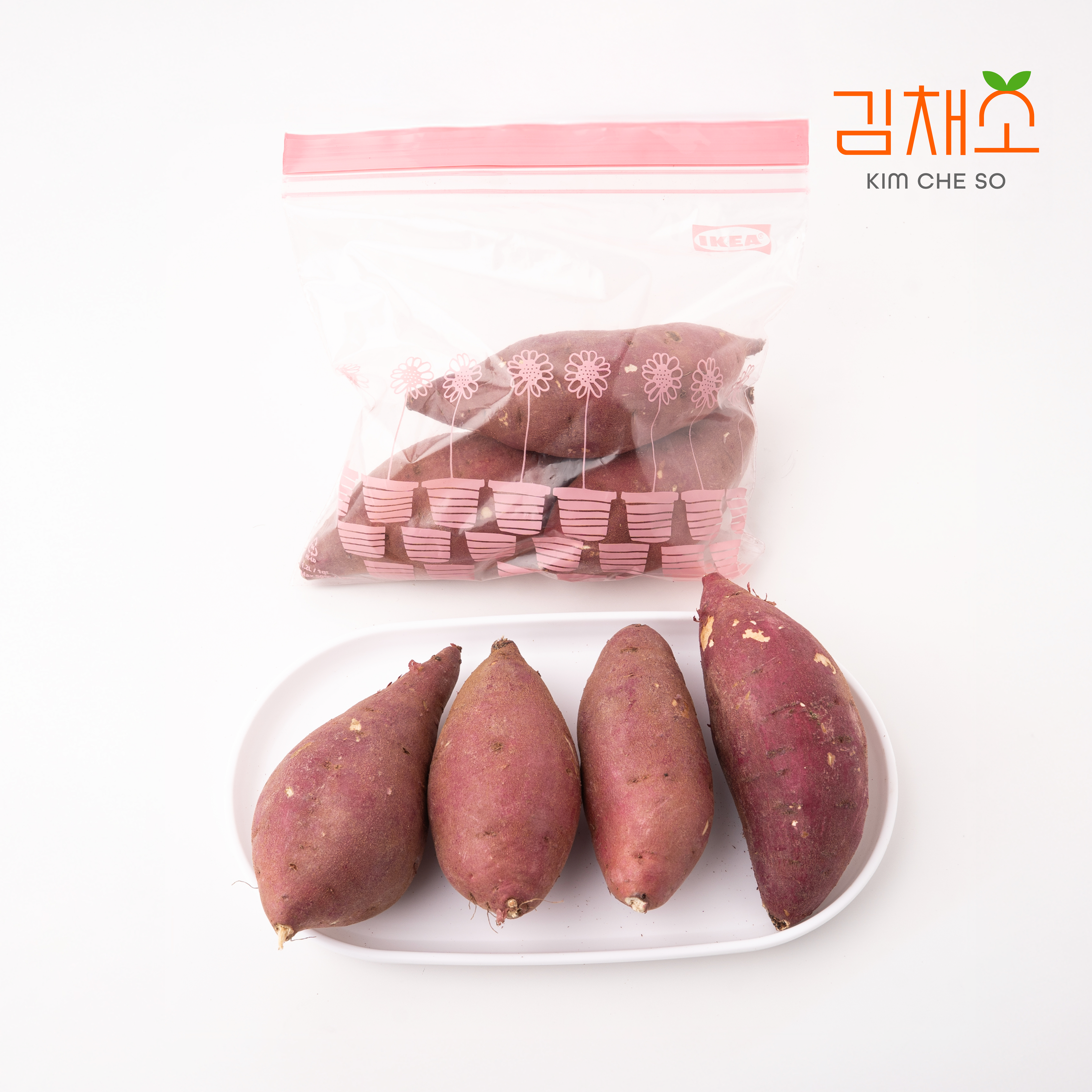 김채소 산지직송 국내산 달콤촉촉 부드러운 꿀밤고구마 중, 500g, 1개 - 상품 이미지
