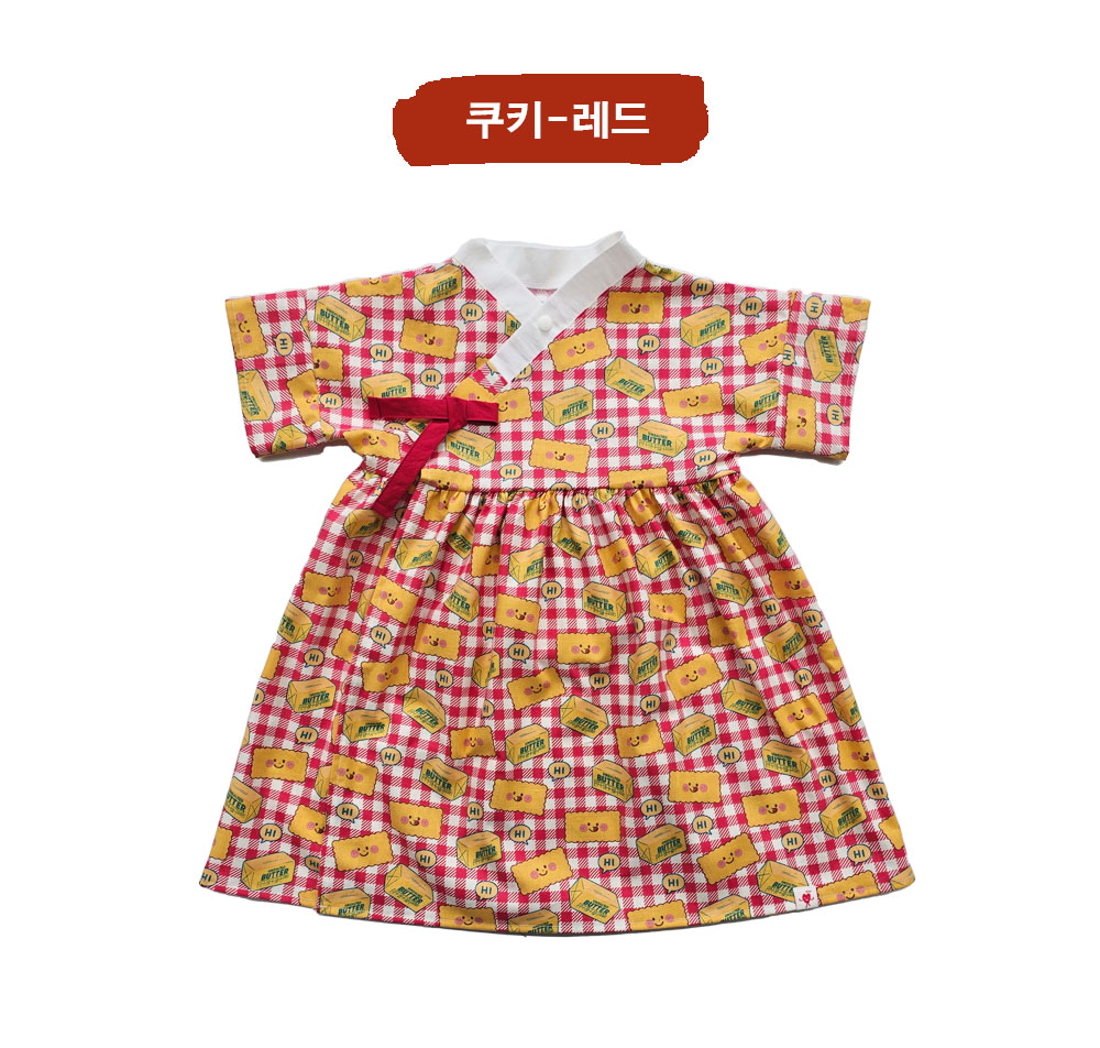 여름 생활한복 원피스 상품 이미지