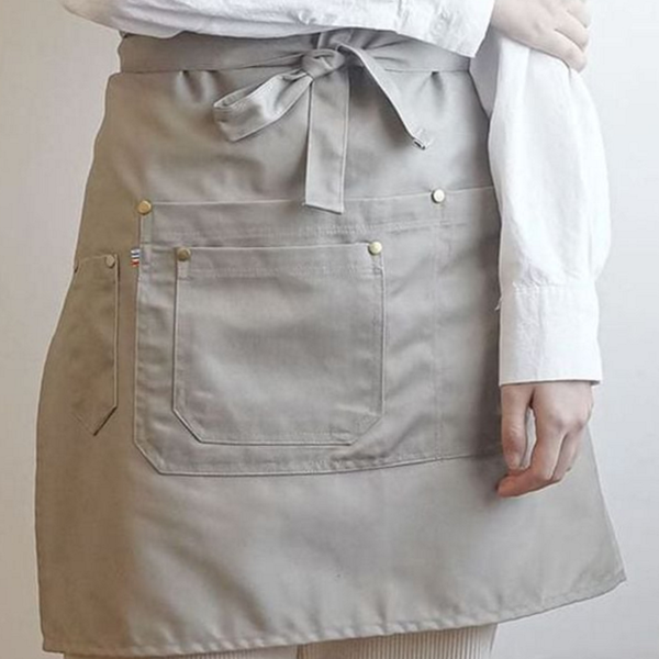 바리스타 하프 에이프런 포켓 허리 앞치마 카페 주방 간편 작업 - 상품 이미지