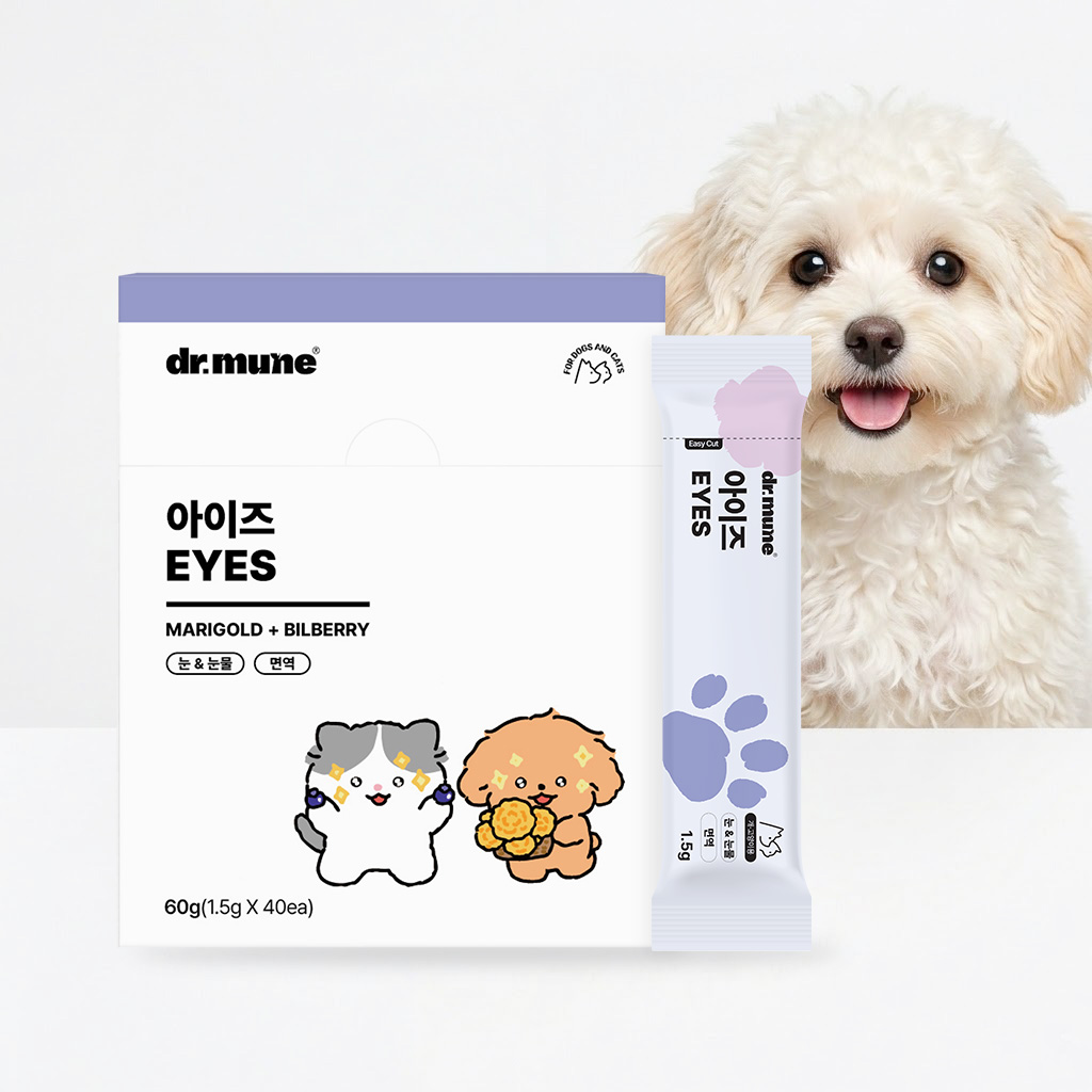 닥터뮨 아이즈 강아지 고양이 눈 영양제 눈물 눈꼽 눈건강 40p - 상품 이미지