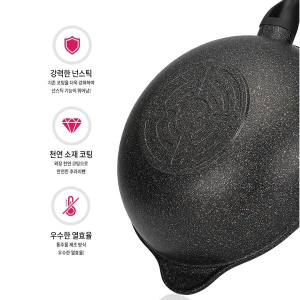 키친아트 인덕션 대형 궁중팬 마블 국산 업소용 웍팬 32cm - 상세 이미지 3