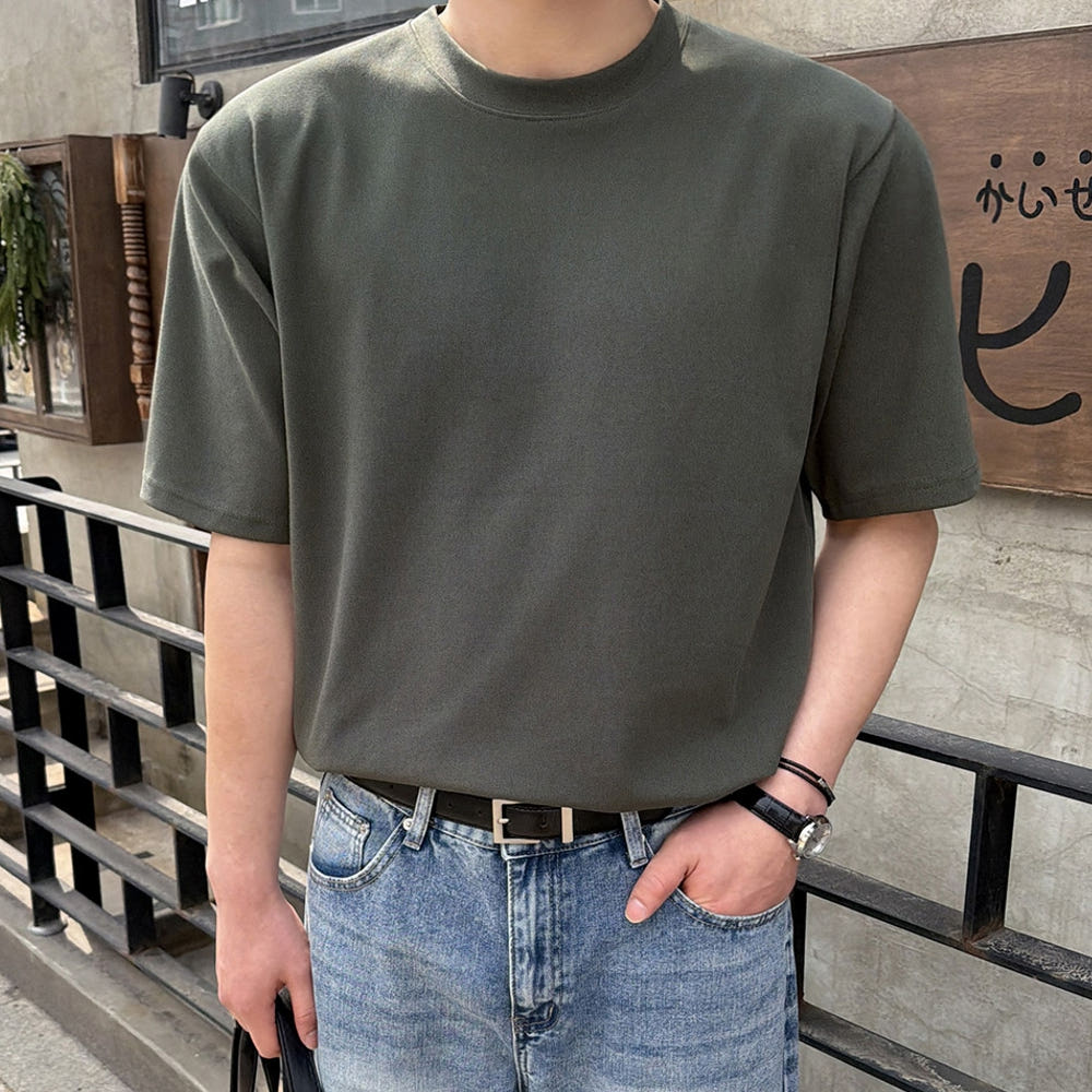 남자 로릭 여름 링클프리 분또 무지 반팔티 M-5XL 가격 비교 피팅남 남자 로릭 여름 링클프리 분또 무지 반팔티 M-5XL