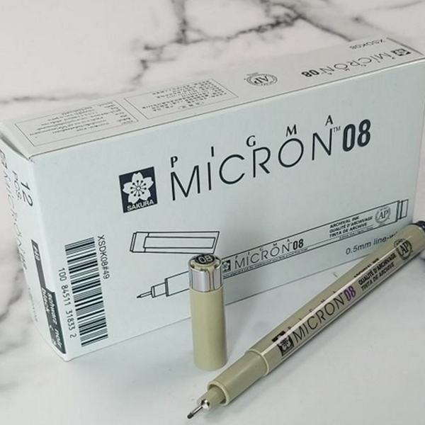 일러스트 중성펜 세필 0.5mm 라이너 드로잉 선화 - 상품 이미지