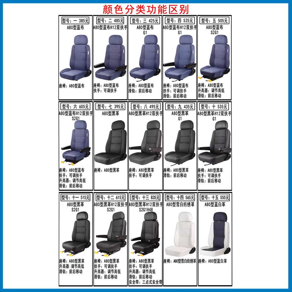 선박 크레인 의자 지게차 관광차 교체용 체어 시트 A - 상세 이미지 5