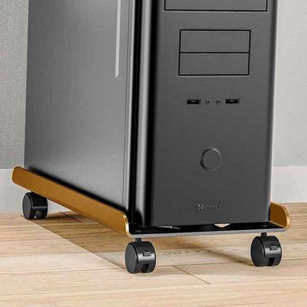 데스크탑 컴퓨터 본체 받침대 이동형 이동식 컴퓨터 거치대 바퀴형 선반